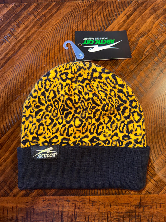 Arctic Cat Leopard Black/Gold Beanie