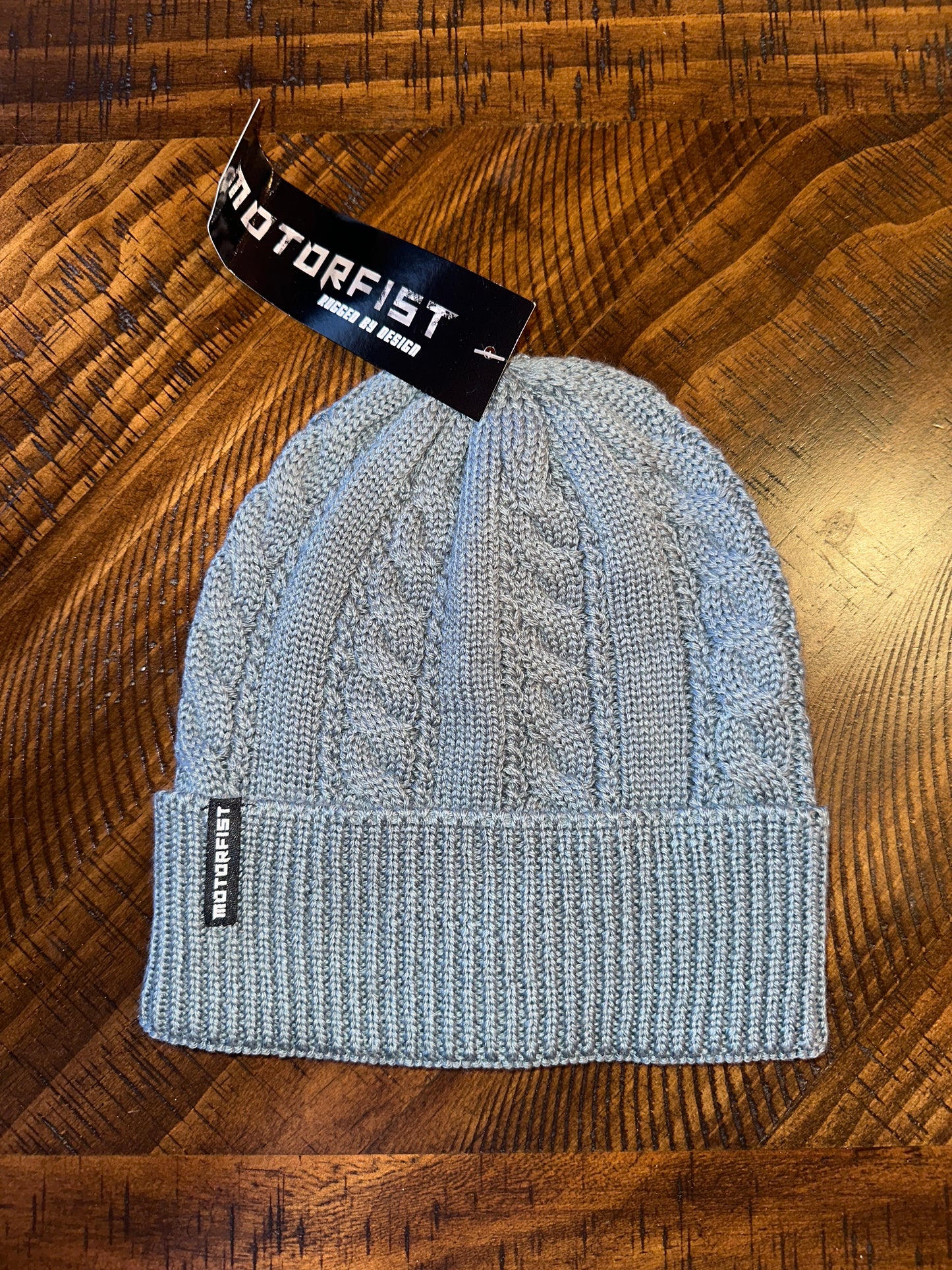 Motorfist Gray-Blue Beanie