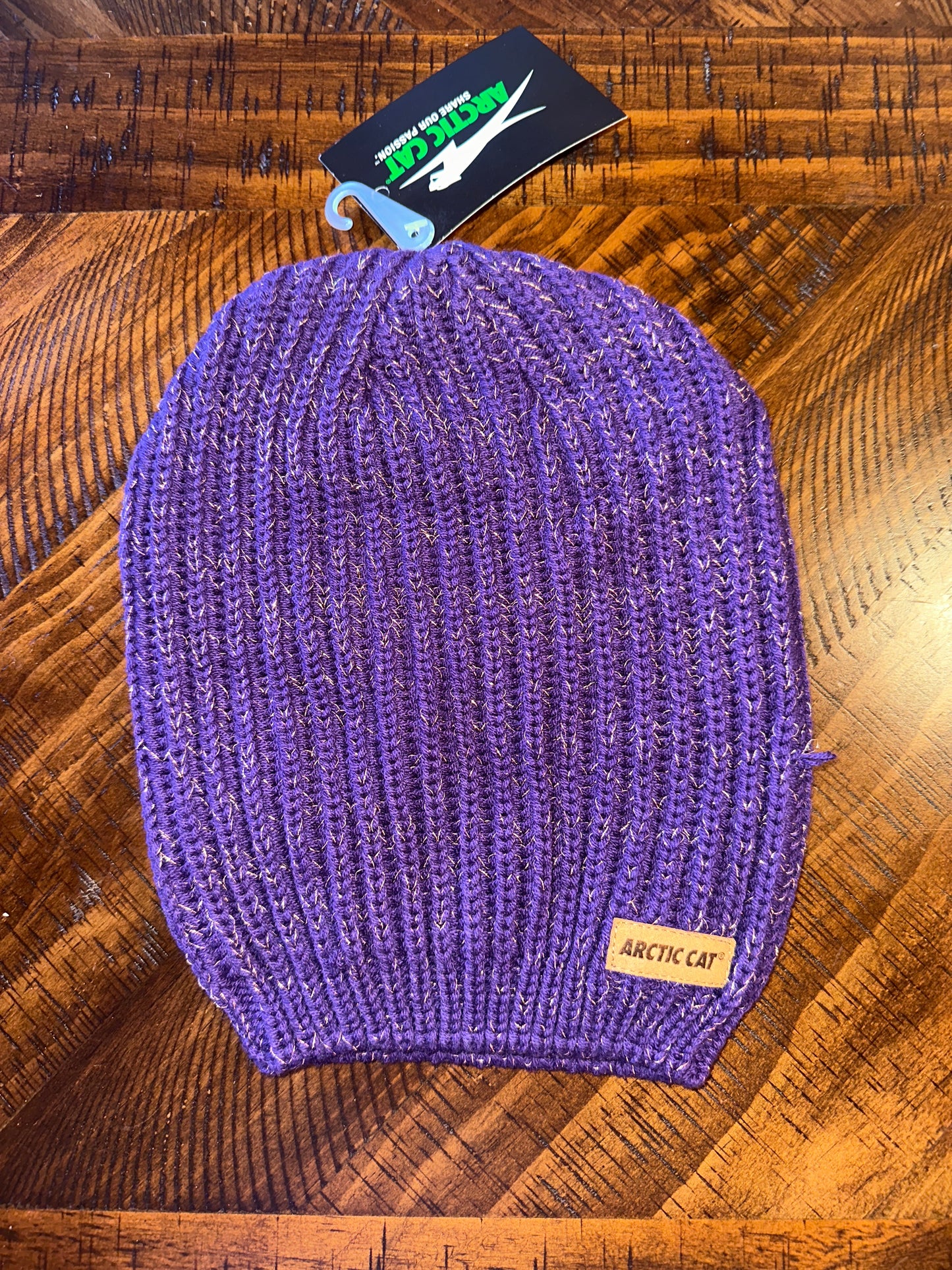 Arctic Cat Sparkle Purple Beanie