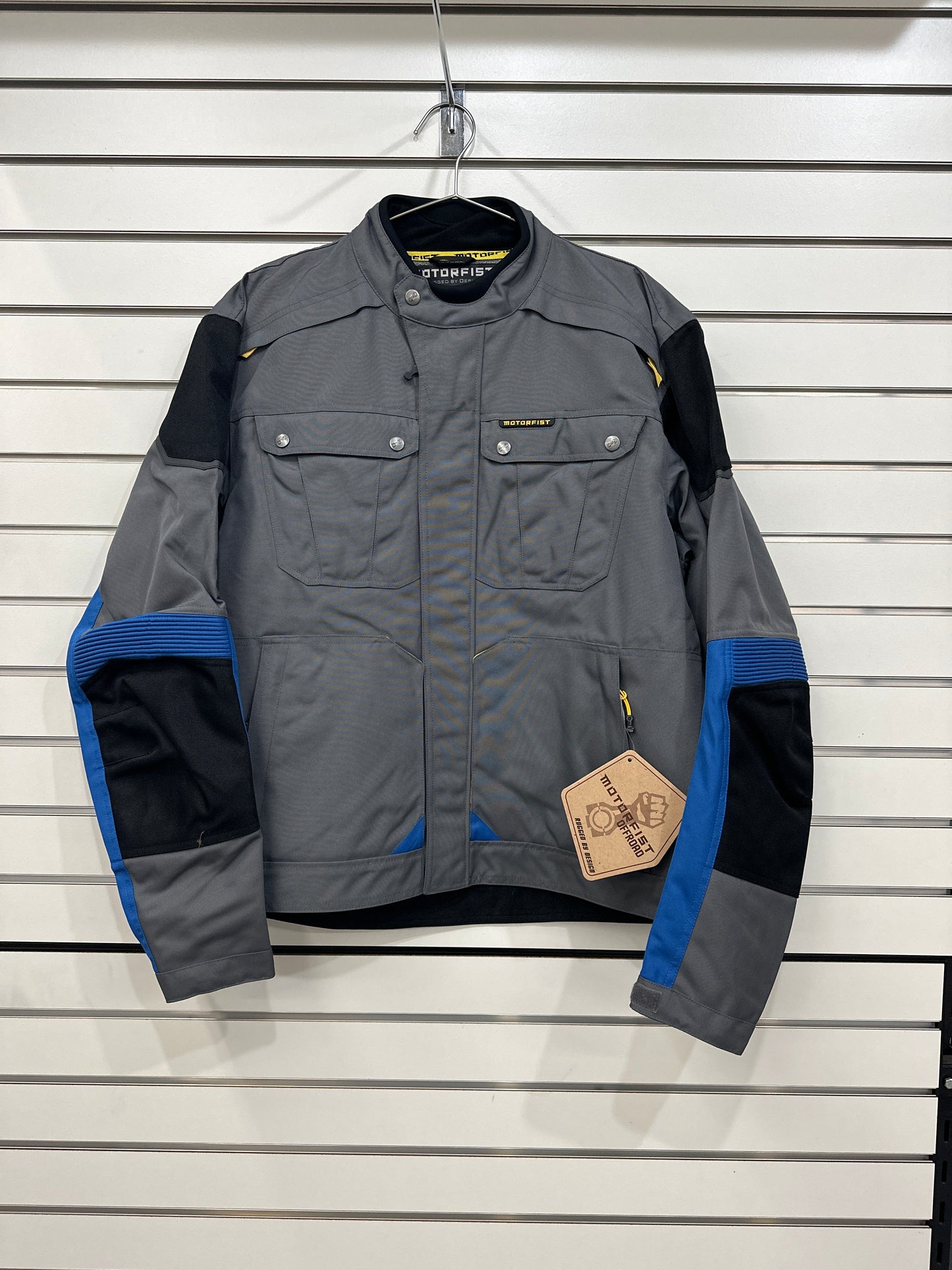 Men’s Motorfist Gray/Blue/Yellow Ranger Jacket