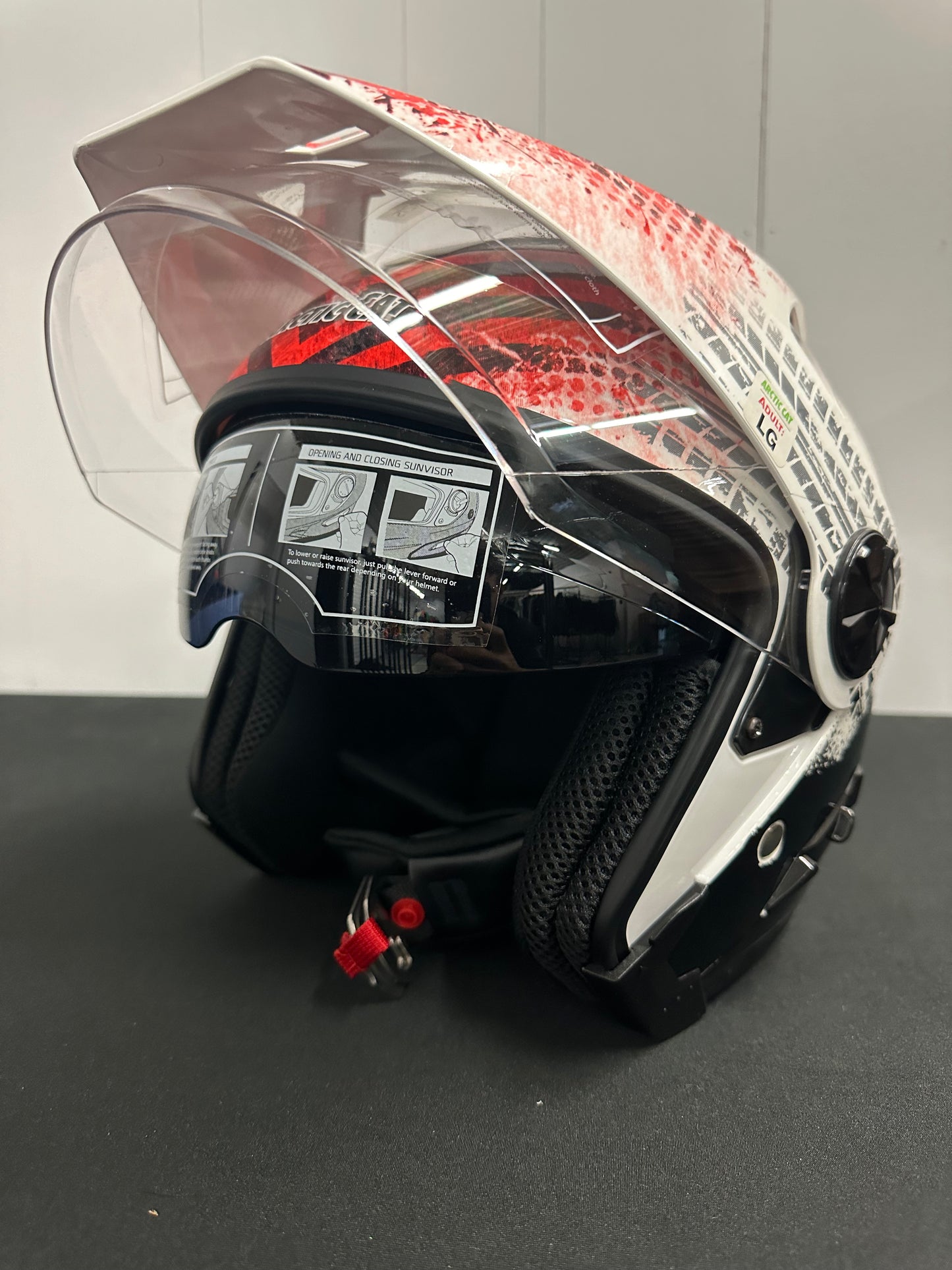 3/4 Arctic Cat Helmet Red