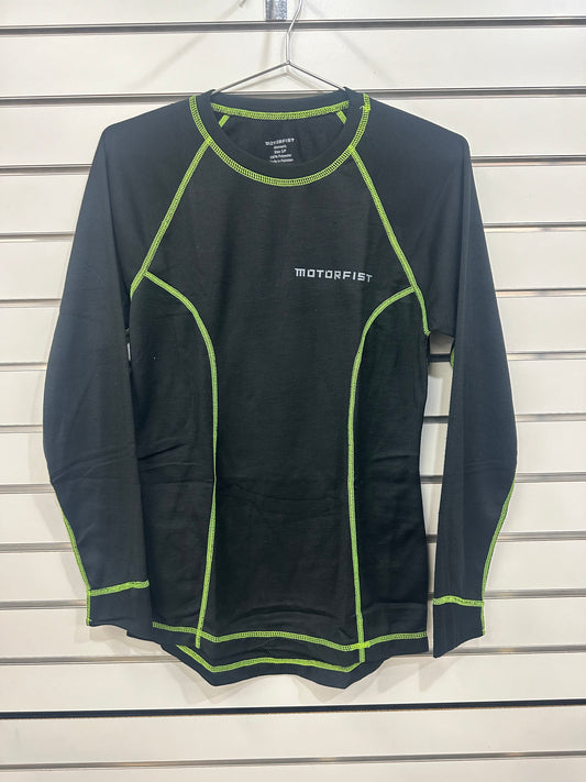 Motorfist Women’s Base Layer Shirt Lime