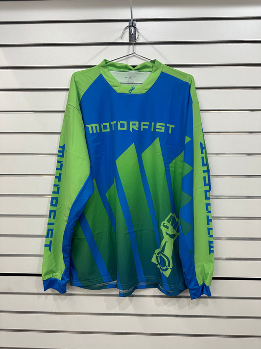 Motorfist Equalizer Jersey Green/Blue